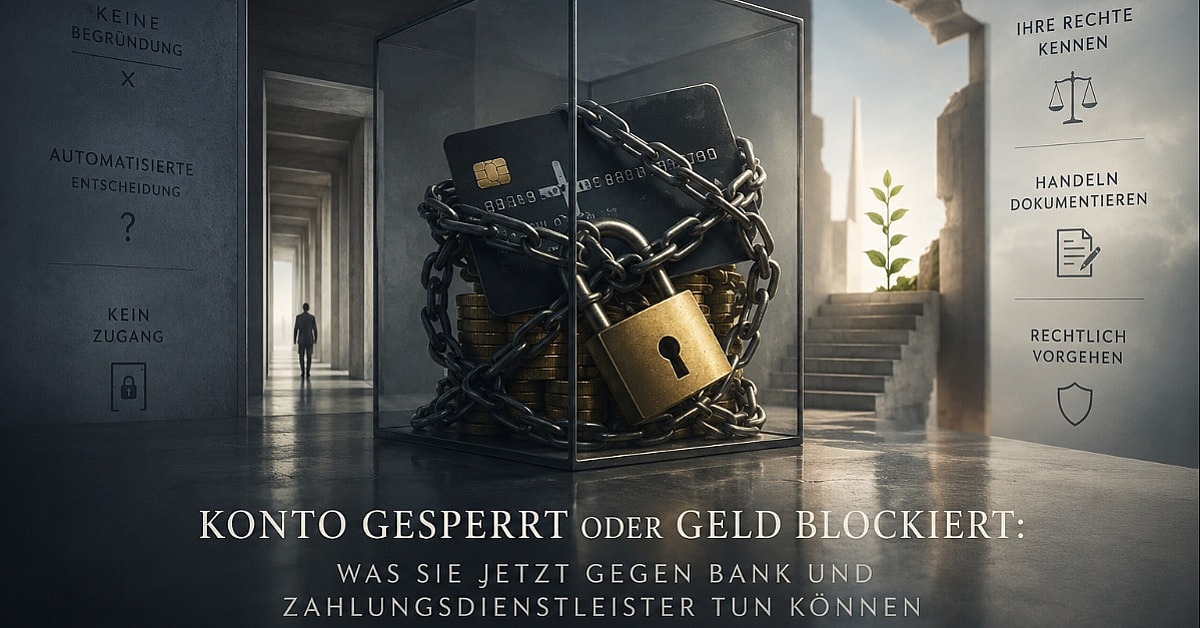 Konto gesperrt oder Geld blockiert: Was Sie jetzt gegen Bank und